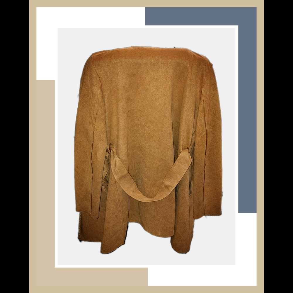 Stylish Tan Jacket with Belt